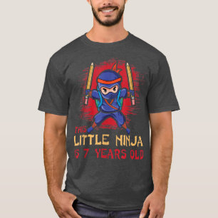 Birth Born Age 7 Years Old Samurai Japan Japanese  T-Shirt