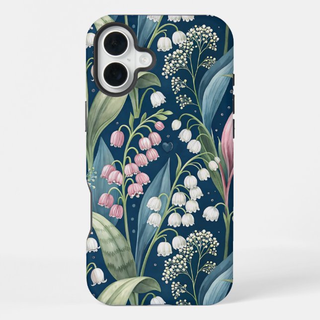 Birth Flower Botanical Design iPhone 16 Plus Hülle (Rückseite)