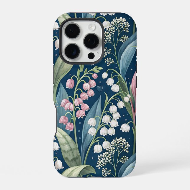 Birth Flower Botanical Design iPhone 16 Pro Hülle (Rückseite)