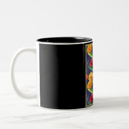 Birth Month Blume August Poppy Zweifarbige Tasse