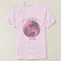 Birth Moon T - Shirt Design |April |Rosa Moon