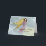 Birth Mother Angel Birthday Blue Karte<br><div class="desc">Ihre Geburtstagsmutter wird diese wunderschöne religiöse Karte sicherlich gerne am Geburtstag erhalten. Herzlichen Glückwunsch zum Geburtstag Ihrer Mutter mit dieser schönen blauen,  violetten und gelben Abbildung eines Engels von Sandra Monier. Der perfekte Hintergrund für Ihre Worte über Spiritualität,  Führung,  Liebe und Gott.</div>