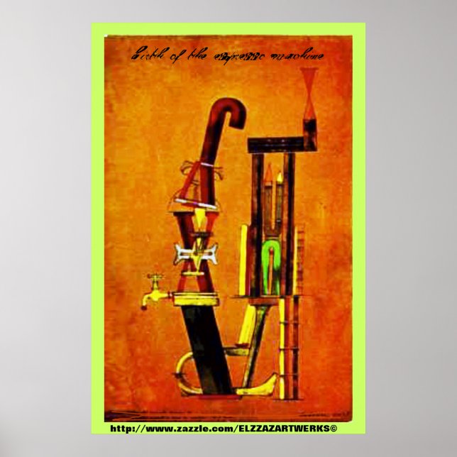 "birth of the espresso machine" poster (Vorne)