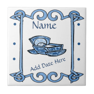 Birth Tile, Dutch Look, Personalize Fliese