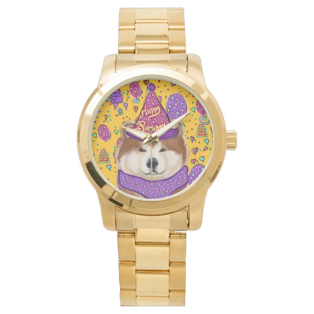 BIRTHDAY AKITA ARMBANDUHR (Vorderseite)