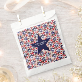 Birthday American Red White Blue Muster Custom Geschenktütchen