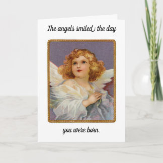 Birthday Angels Smiled Greeting Card Karte