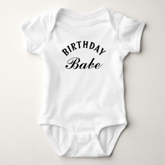 Birthday Babe Funny Phrase Baby Boy Girl Baby Strampler