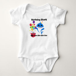 Birthday Baby Shark Baby Strampler