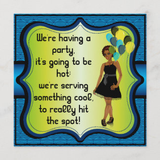 Birthday Bachelorette Party Balloons laden Einladung