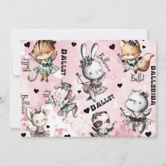 Birthday Ballerina Einladung