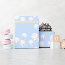 Birthday Ballons blaues Packpapier