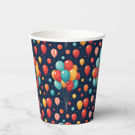 Birthday Balloon Design Pappbecher