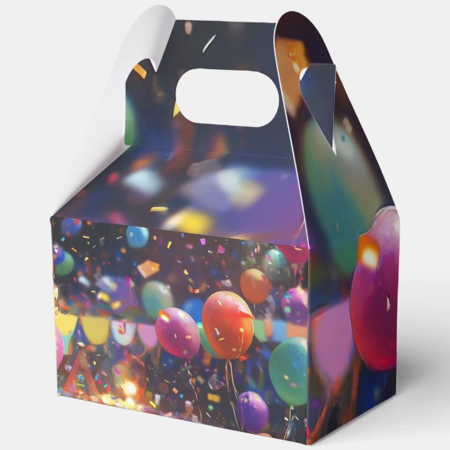 Birthday Balloon Geschenkboxen Geschenkschachtel (Rückseite)