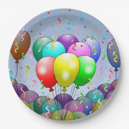 Birthday Balloon Party Pappteller