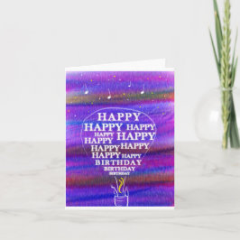 Birthday Balloon wünscht Karte