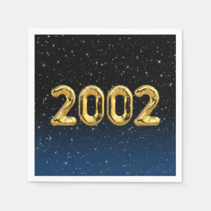 Birthday Balloons 2002 in Stars Serviette