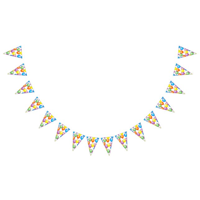 Birthday Balloons Banner Flags (Alle)
