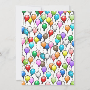 Birthday Balloons Einladung