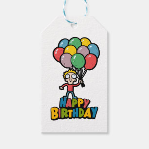 Birthday Balloons Geschenkanhänger