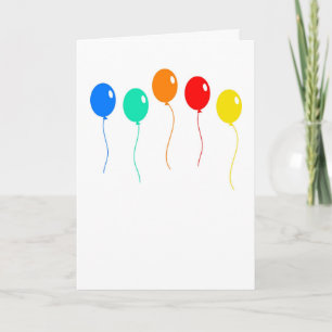 Birthday Balloons Karte