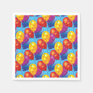 Birthday Balloons Paper Napkins Serviette