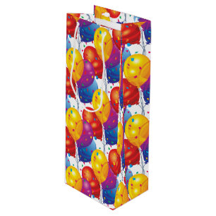 Birthday Balloons Papier Geschenktasche Geschenktüte Für Weinflaschen