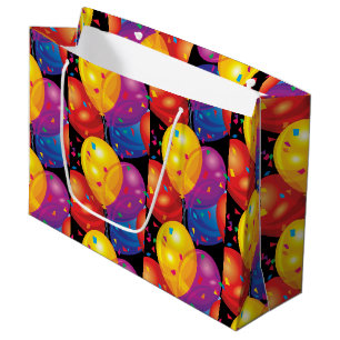Birthday Balloons Papier Geschenktasche Große Geschenktüte