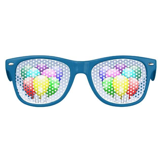 Birthday Balloons Partybrille (Vorderseite)