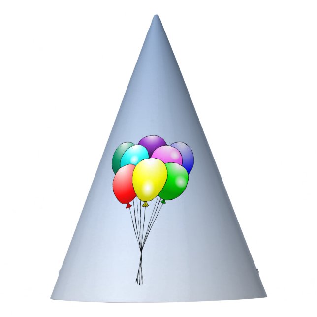 Birthday Balloons Partyhütchen (Vorderseite)