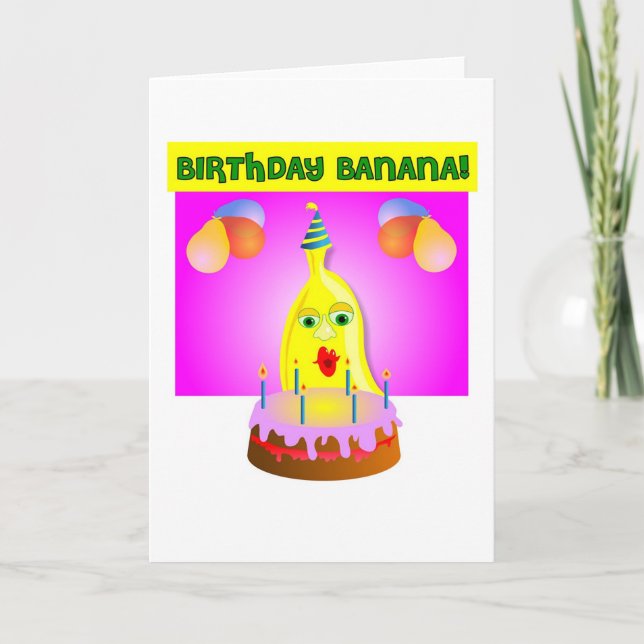 Birthday Banana Karte (Vorderseite)