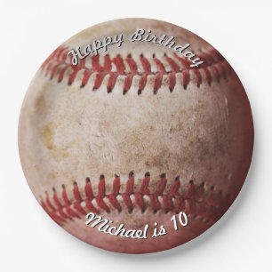 Birthday Baseball Pappteller