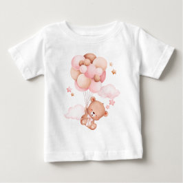 Birthday Bear Bash: Ballon Celebration Kleinkind Baby T-shirt