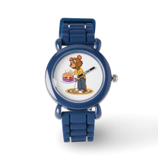 Birthday Bear Surprise Armbanduhr (Vorderseite)