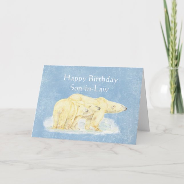 Birthday Beary Special Birthday Polar Bears Karte (Vorderseite)