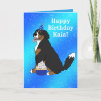 Birthday Bernese Mountain Dog