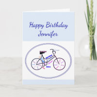Birthday Bike Cycling Sport Individuelle Name