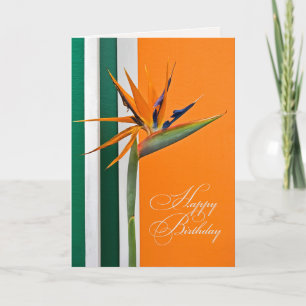 Birthday Bird of Paradise Karte