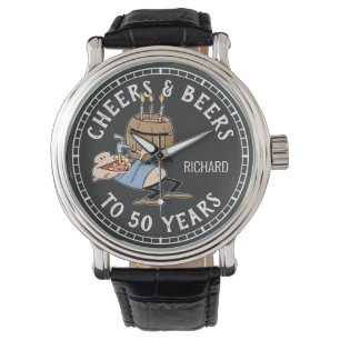 Birthday Black and White Armbanduhr