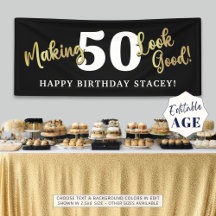 Birthday Black Gold machen Alter gut aussehen