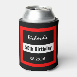 Birthday Black mit Red Frame Geometric Z50 Dosenkühler