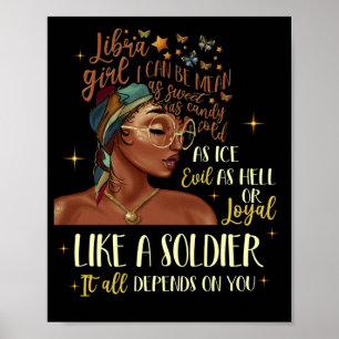 Birthday Black Women Libra Girl 23. September Poster