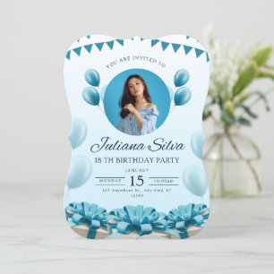 Birthday Bliss - Saubere und fröhliche Einladung