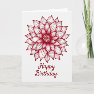 Birthday Bloom Kunstkarte Karte