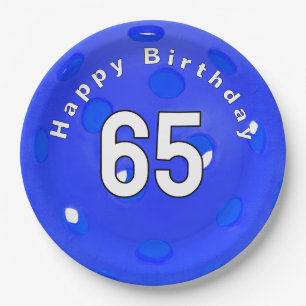 Birthday Blue Pickleball Pappteller