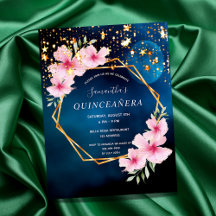 Birthday Blue Sky Moon Sterne Rosa Blumen