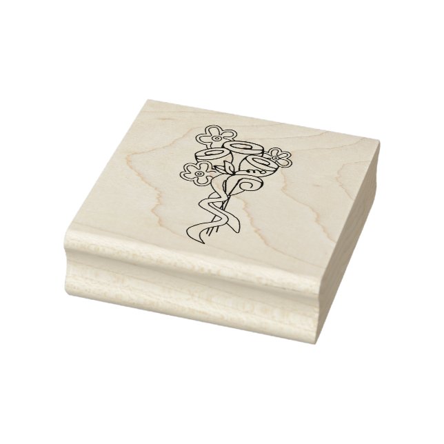 Birthday Bouquet Art Briefmarke Gummistempel (Stempel)