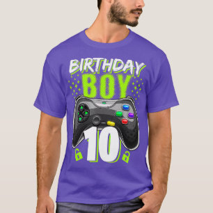Birthday Boy 10 Video Game Controller 10. Geburtst T-Shirt