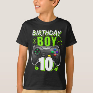 Birthday Boy 10 Video Game Controller Gamer 10. B T-Shirt