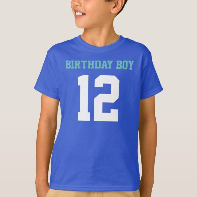 Birthday Boy 12 T-Shirt (Vorderseite)